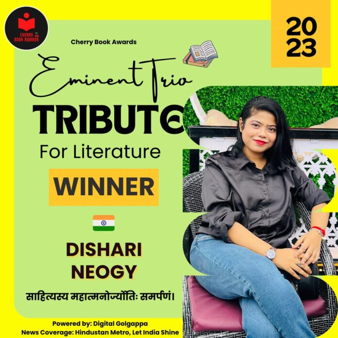 Eminent Trio Tribute For Literature awarded to Dishari Neogy